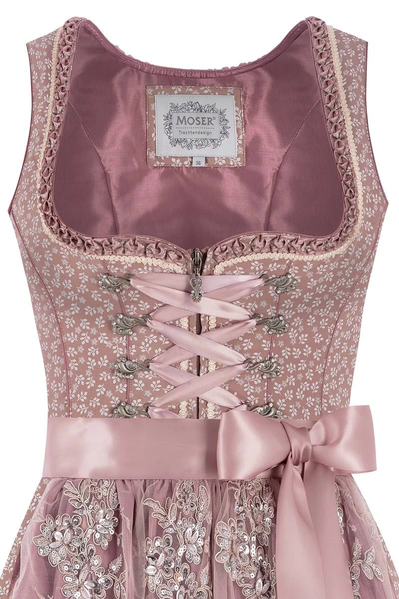 Mini Dirndl 60 Cm Rosenholz Taupe Sophie 013942 2 Mini Dirndl 60 Cm Rosenholz Taupe Sophie 013942 – Bild 2