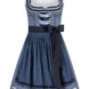 Mini Dirndl 55 Cm Blau Gemustert Viktoria 010217