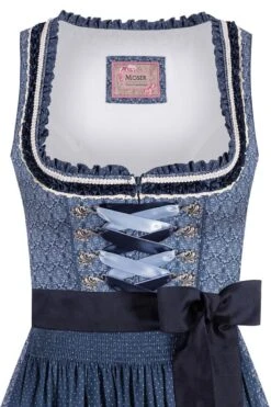 Mini Dirndl 55 Cm Blau Gemustert Viktoria 010217 -Modegeschäft moser mini dirndl 55cm blau gemustert viktoria 010217 2 1200x1200