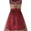 Mini Dirndl 55 Cm Braun Dunkelrot Alice 006514