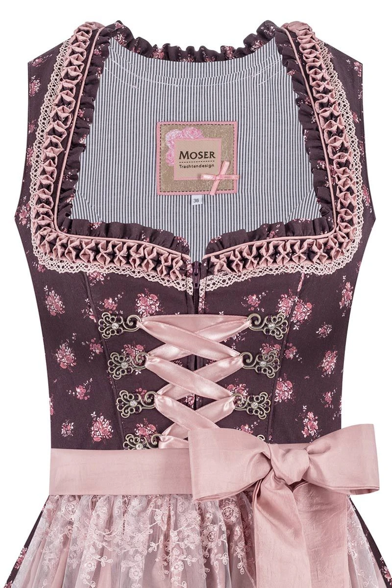 Mini Dirndl 55 Cm Dunkelrot Altrosa Lara 014520 2 Mini Dirndl 55 Cm Dunkelrot Altrosa Lara 014520 – Bild 2