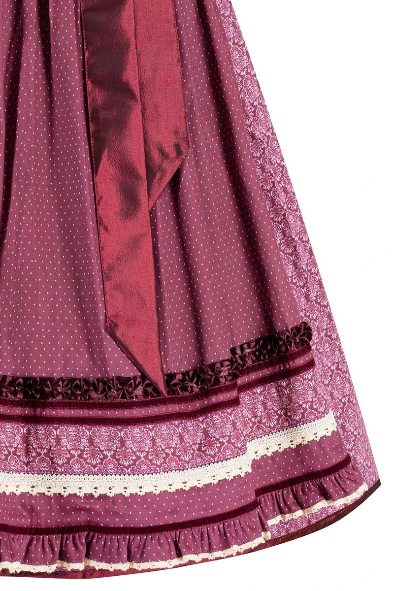 Mini Dirndl 55 Cm Dunkelrot Gemustert Viktoria 010218 5 Mini Dirndl 55 Cm Dunkelrot Gemustert Viktoria 010218 – Bild 5