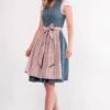Mini Dirndl 60 Cm Blau Altrosa Valentina 009060