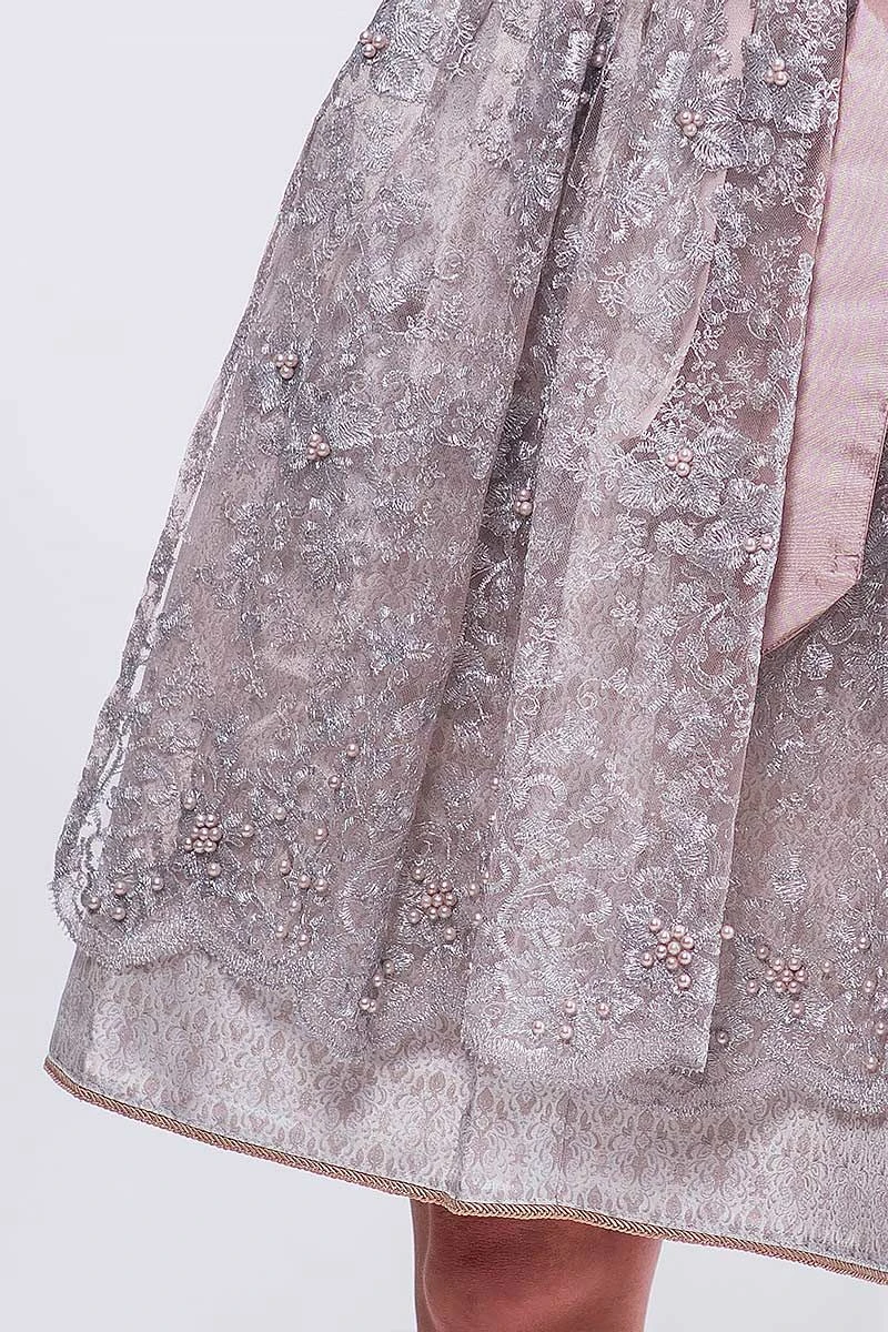 Mini Dirndl 60 Cm Champagner Taupe Sophie 014963 3 Mini Dirndl 60 Cm Champagner Taupe Sophie 014963 – Bild 3