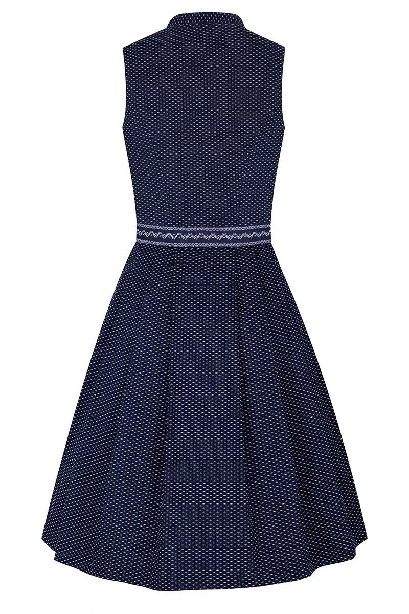 Mini Dirndl 60 Cm Dunkelblau Gemustert Greta 010180 3 Mini Dirndl 60 Cm Dunkelblau Gemustert Greta 010180 – Bild 3