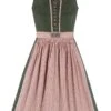 Mini Dirndl 60 Cm Grün Altrosa Valerie 012917