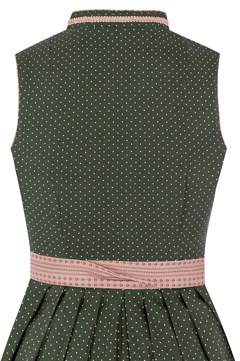 Mini Dirndl 60 Cm Grün Altrosa Valerie 012917 4 Mini Dirndl 60 Cm Grün Altrosa Valerie 012917 – Bild 4