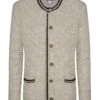 Trachten Strickjacke Natur Meliert Zugspitz 005409
