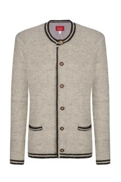 Trachten Strickjacke Natur Meliert Zugspitz 005409