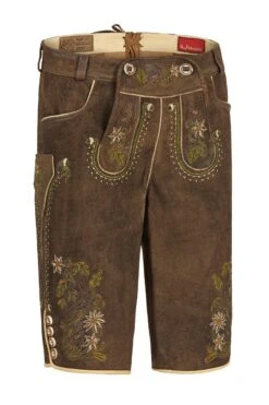 Damen Lederhose Kurz Coffee Rosi 120536