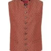 Trachtenweste Rot Leopold 004419