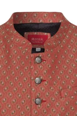 Trachtenweste Rot Leopold 004419 -Modegeschäft moser trachten herren trachtenweste altrosa rot leopold 004419 3 1200x1200