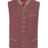 Trachtenweste Beere Taupe Gemustert Vincenz 004417