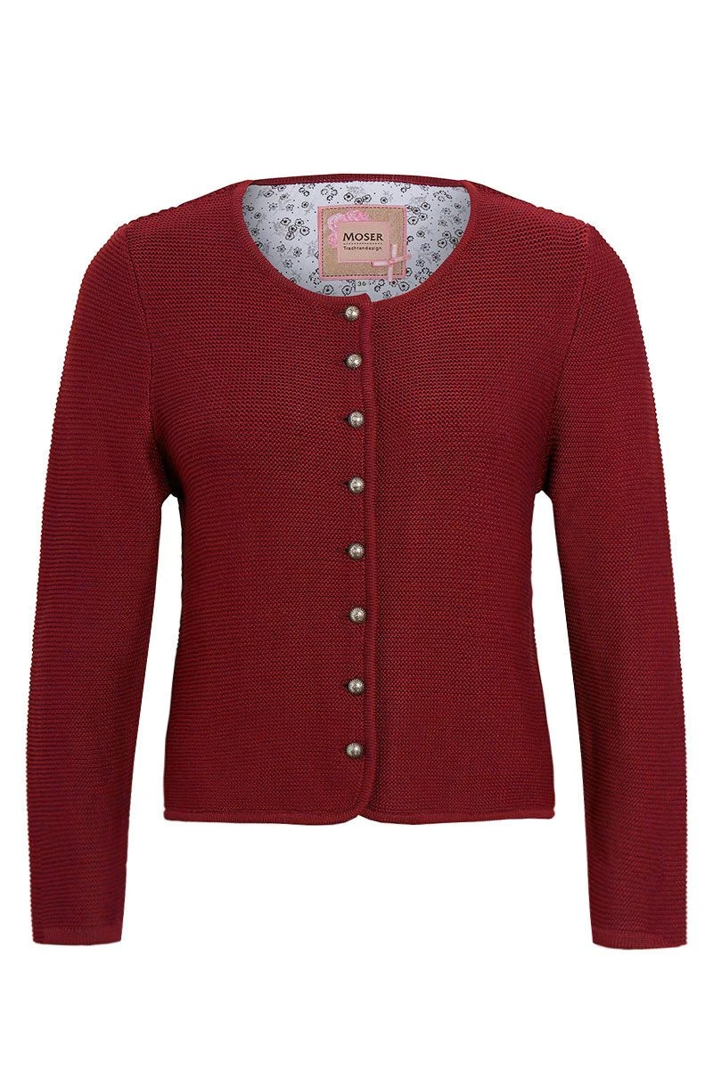 Trachten Strickjacke Dunkelrot Franziska 014416 1 Trachten Strickjacke Dunkelrot Franziska 014416