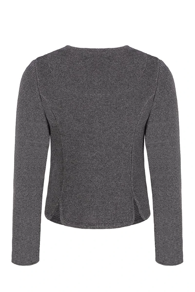 Trachten Strickjacke Grau Franziska 014420 3 Trachten Strickjacke Grau Franziska 014420 – Bild 3