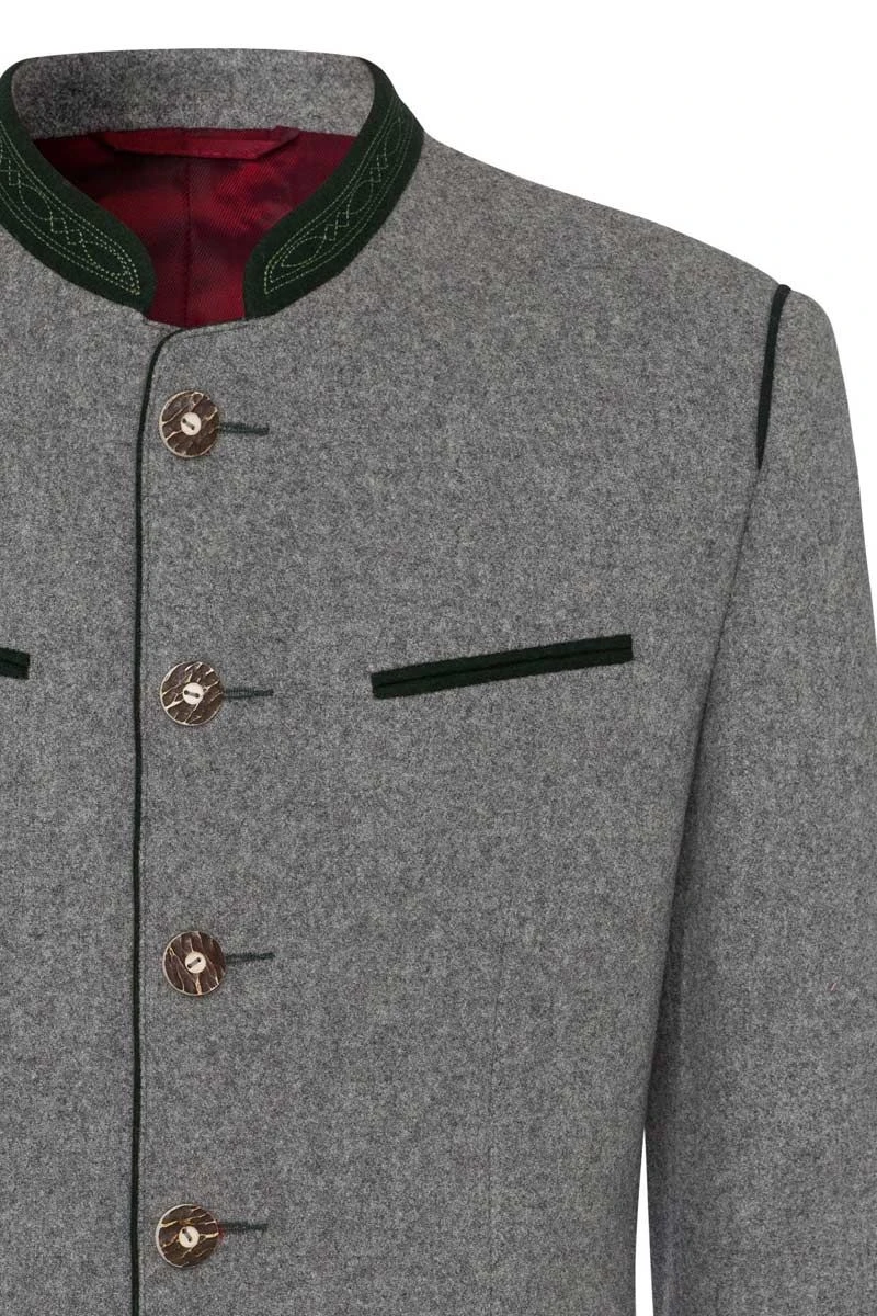 Trachtenjacke Hellgrau Stachus 002925 4 Trachtenjacke Hellgrau Stachus 002925 – Bild 4