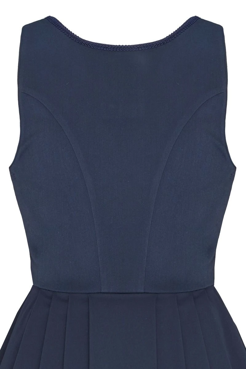 Midi Dirndl 70cm Gastro Dunkelblau Stretch Babette 006872 5 Midi Dirndl 70cm Gastro Dunkelblau Stretch Babette 006872 – Bild 5