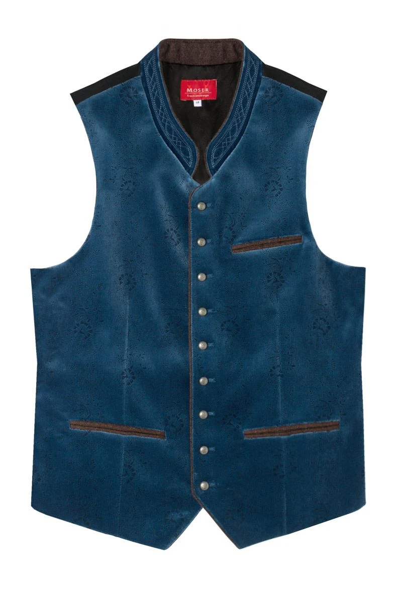 Trachtenweste Blau Adamo 005277 1 Trachtenweste Blau Adamo 005277