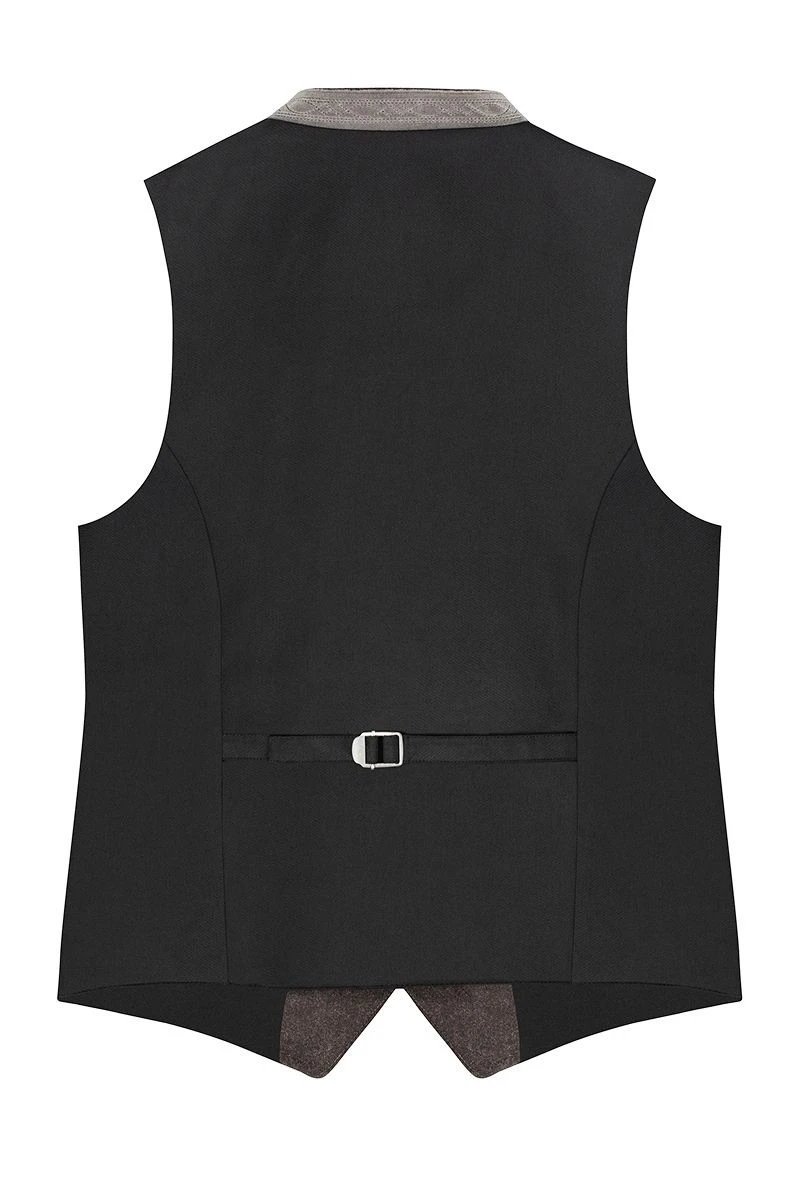 Trachtenweste Hellgrau Gemustert Siggi 005276 2 Trachtenweste Hellgrau Gemustert Siggi 005276 – Bild 2