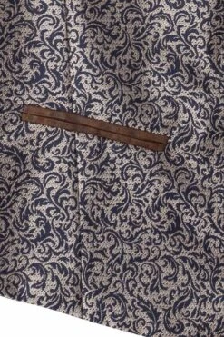 Trachtenweste Taupe Dunkelblau Gemustert Conte 005266 -Modegeschäft moser trachtendesign trachtenweste taupe dunkelblau gemustert conte 005266 4 1200x1200