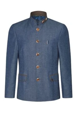 Trachtensakko Blau Leinen Absam 009833