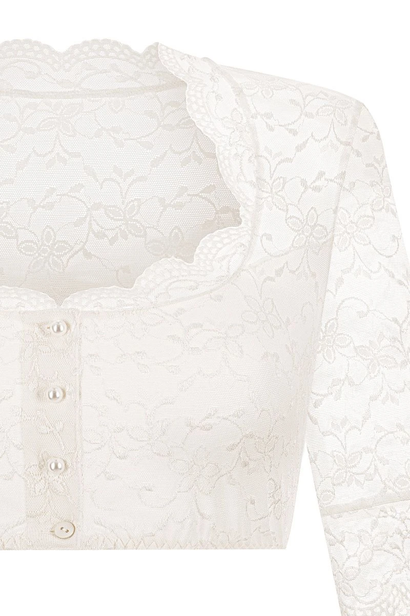 Dirndlbluse Creme Stretch Kathi 012898 2 Dirndlbluse Creme Stretch Kathi 012898 – Bild 2