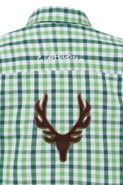 Kinder Trachtenhemd Grün Dunkelgrün Karo Mit Stickerei 140948 -Modegeschäft os trachten kinder trachtenhemd gruen dunkelgruen karo mit stickerei 140948 5 1200x1200