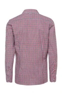 Trachtenhemd Langarm Rot Dunkelgrün Karo 008549 -Modegeschäft os trachten trachtenhemd langarm rot dunkelgruen karo 008549 3 1200x1200 1