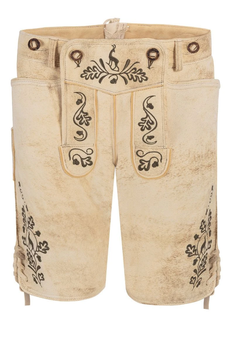 Lederhose Kurz Sumatra Oliv Ludwig 015803 1 Lederhose Kurz Sumatra Oliv Ludwig 015803