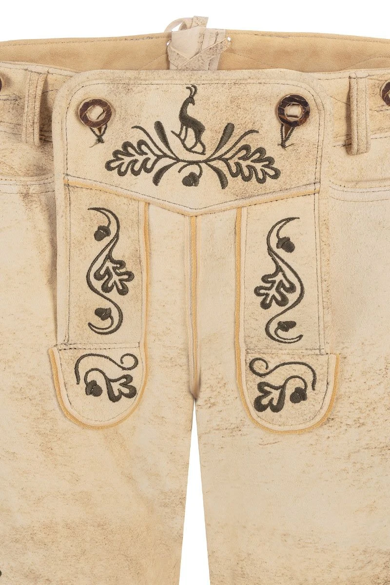 Lederhose Kurz Sumatra Oliv Ludwig 015803 2 Lederhose Kurz Sumatra Oliv Ludwig 015803 – Bild 2