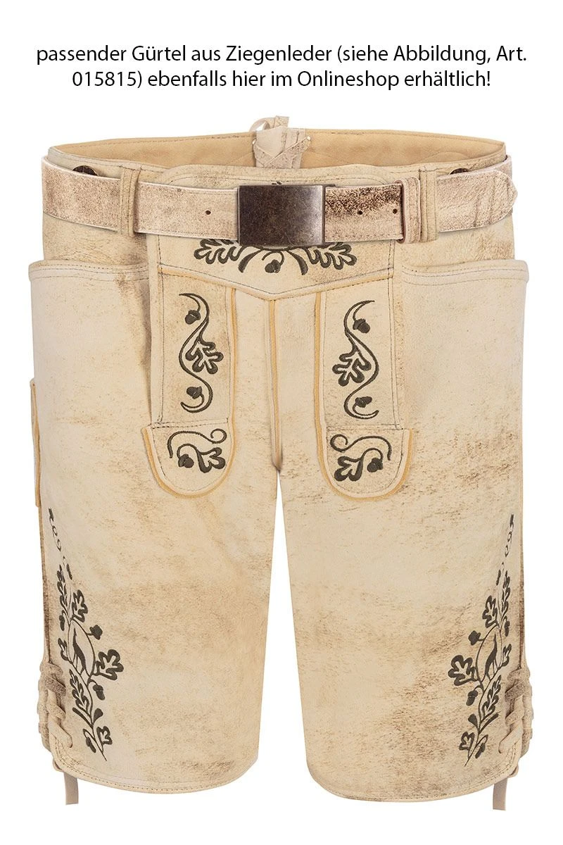 Lederhose Kurz Sumatra Oliv Ludwig 015803 5 Lederhose Kurz Sumatra Oliv Ludwig 015803 – Bild 5