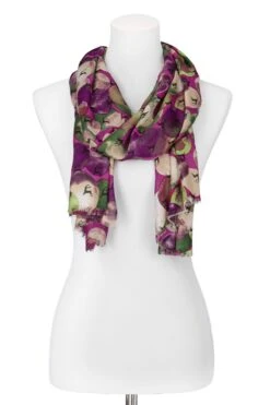 Trachtentuch 60x180 Pink Grün Gemustert Vivien 003890 -Modegeschäft purset trachtentuch 60x180 mit gruenen und pinken kreisen 003892 pink 2 1200x1200