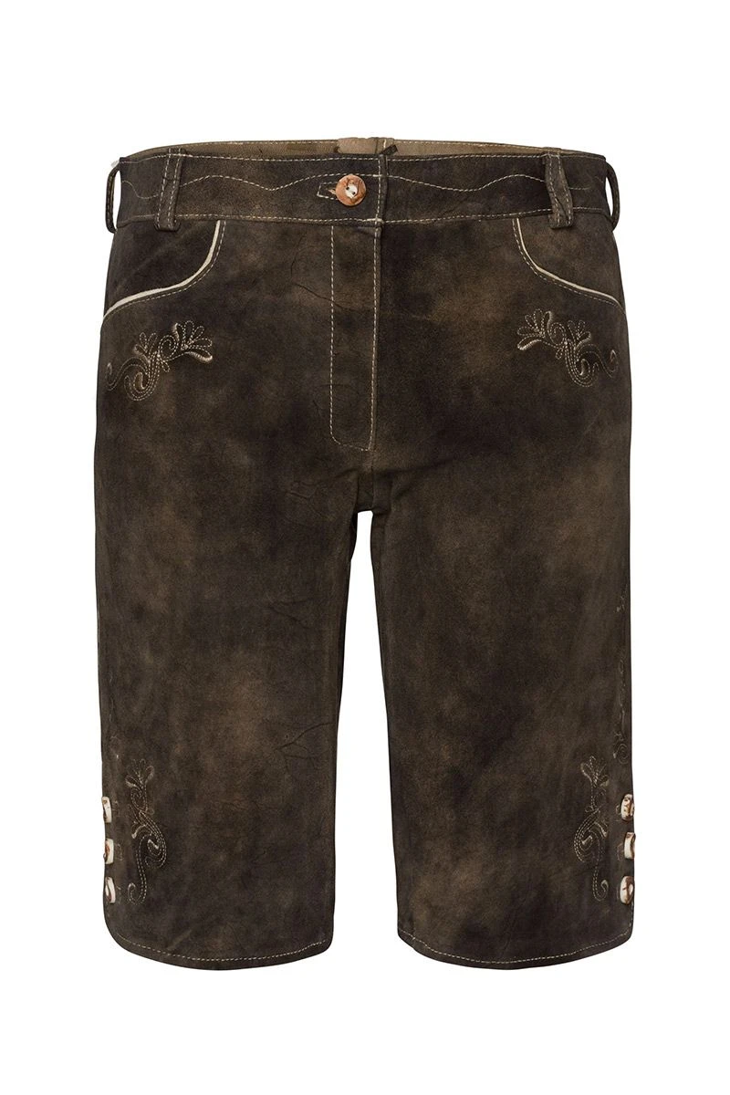 Spieth & Wensky Damen Lederhose Kurz Trüffel Tarantel 003121 1 Spieth & Wensky Damen Lederhose Kurz Trüffel Tarantel 003121