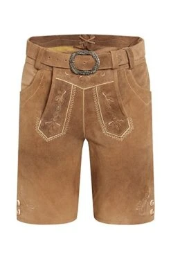 Spieth & Wensky Kinder Lederhose Kurz Hellbraun Antik Zedric 012310