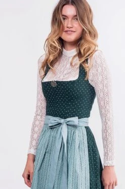 Dirndlbluse Spitze Creme Stretch Jasmin 014124