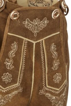 Kinder Lederhose Kniebund Hellbraun 140941 -Modegeschäft trachten rebell kinderlederhose kniebund mit h traege braun antik michi 140941 1 1200x1200