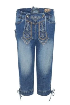 Trachtenjeans Kniebund Blau Gustl 009765