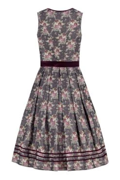 Midi Dirndl 65 Cm Schwarz Beere Geblümt Mariella 011656 -Modegeschäft tramontana midi dirndl 65cm oliv beere mariella 011656 3 1200x1200