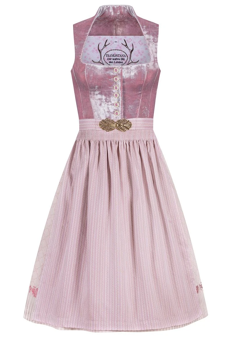 Midi Dirndl 70 Cm Rosa Samt Mit Petticoat Toska 010103 1 Midi Dirndl 70 Cm Rosa Samt Mit Petticoat Toska 010103