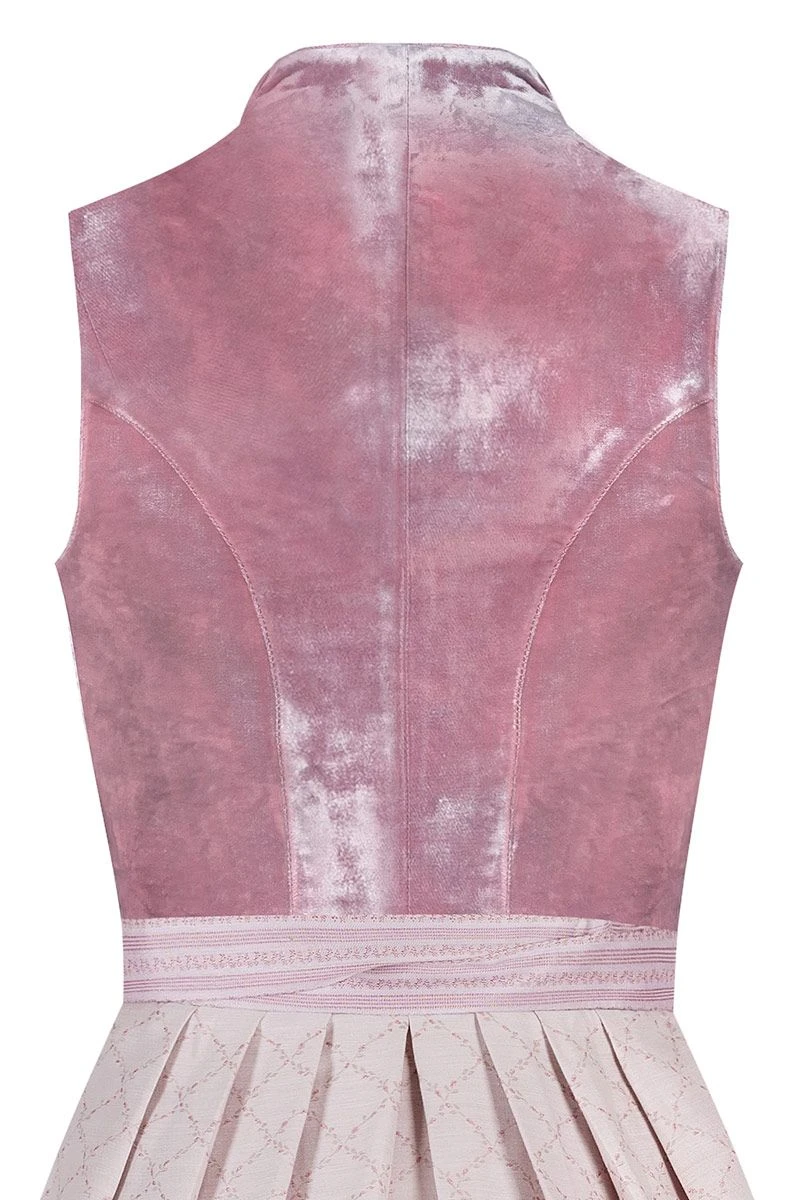 Midi Dirndl 70 Cm Rosa Samt Mit Petticoat Toska 010103 4 Midi Dirndl 70 Cm Rosa Samt Mit Petticoat Toska 010103 – Bild 4