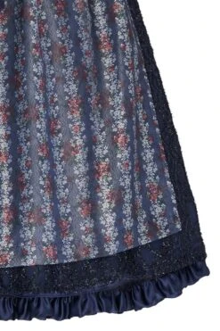 Midi Dirndl 70cm Dunkelblau Satin-Spitze Britta 006278 -Modegeschäft tramontana midi dirndl 70er dunkelblau satin spitze britta 006278 5 1200x1200