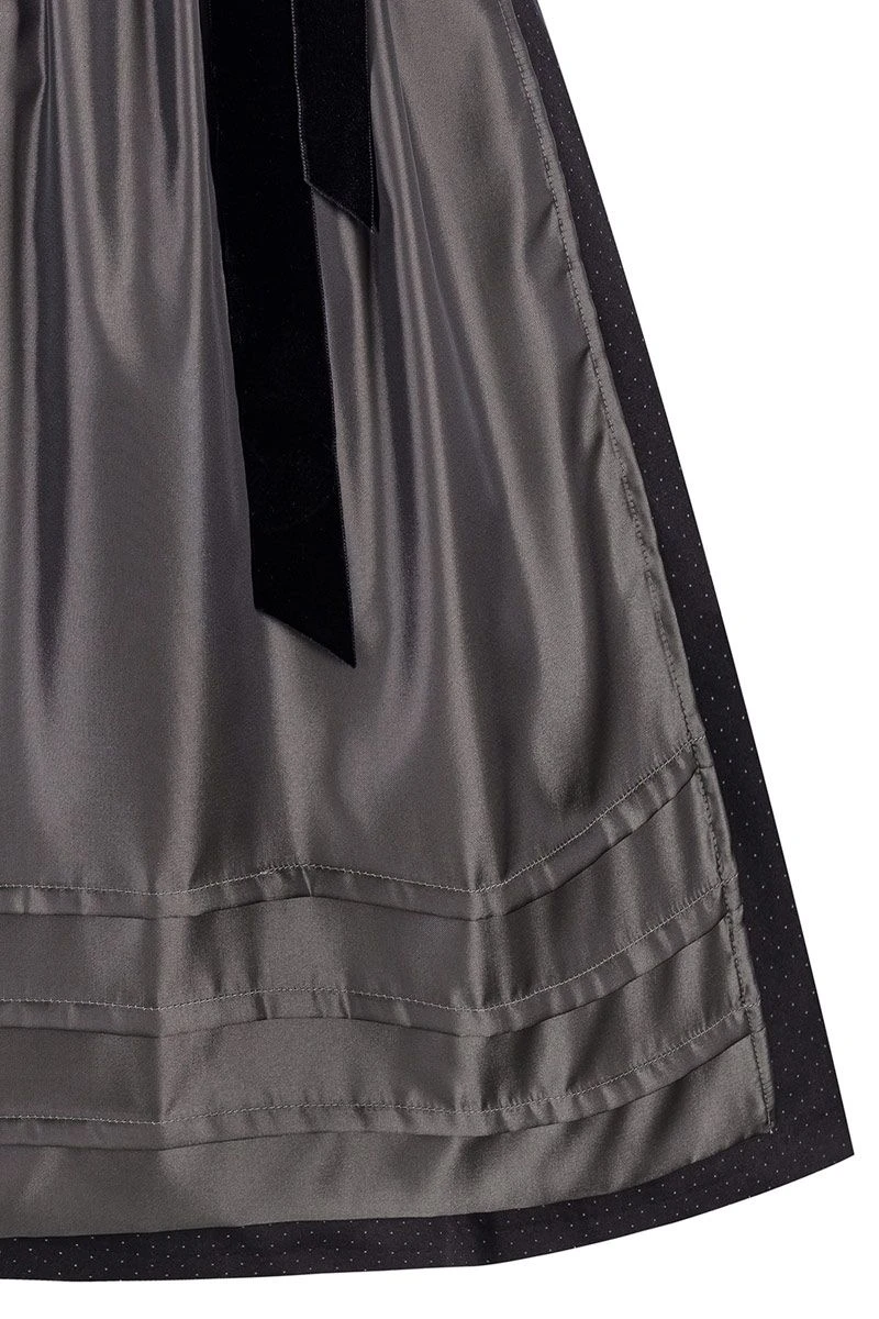 Midi Dirndl 70cm Schwarz Gemustert Stretch Chloe 011800 6 Midi Dirndl 70cm Schwarz Gemustert Stretch Chloe 011800 – Bild 6