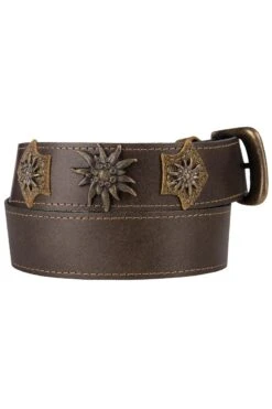 Trachtengürtel Dunkelbraun Edelweiß 130012 -Modegeschäft werner trachtenguertel dunkelbraun edelweiss 130012 2 1200x1200