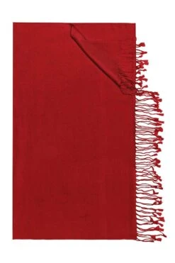 Trachtentuch 60x180 Rot Mit Fransen Yunbai 002958