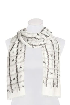 Trachtentuch 60x180 Mit Hirschmotiv Verschiedenfarbig 008471